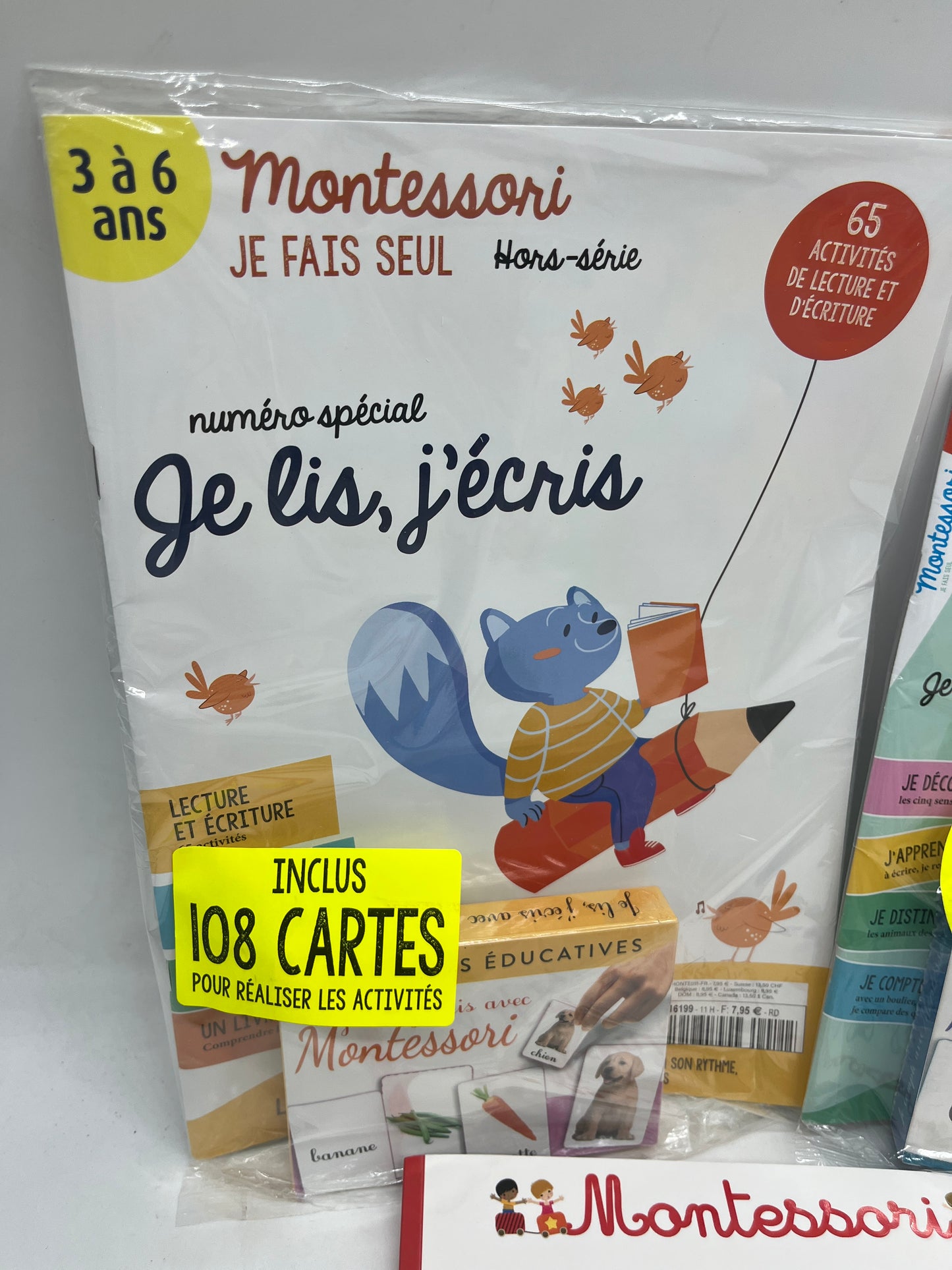 Lot de 3 livres d'activité Je fais seul Montessori ecriture je compte je lis Neuf