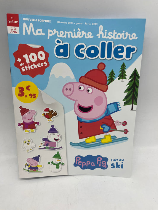 Livre d’activité magazine Mon histoire a coller avec Peppa pig  ! Numèro 2 avec ces 100 gommettes Neuf