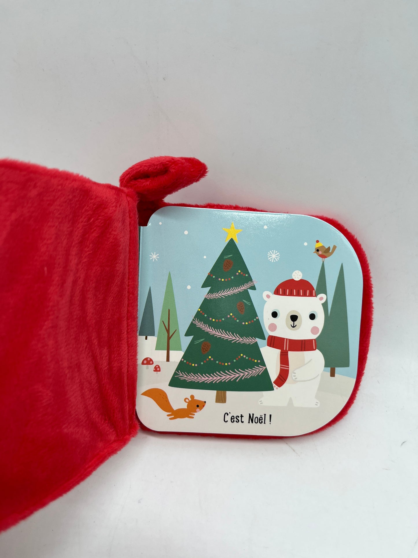 Mini livre pour bébé couverture toute douce histoire le petit Ours collection Bébé Noël Neuf