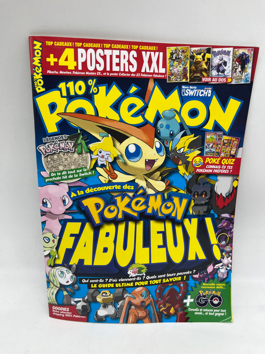 Livre d’activité Magazine 110% Pokémons Fabuleux avec 4 posters XXL neuf