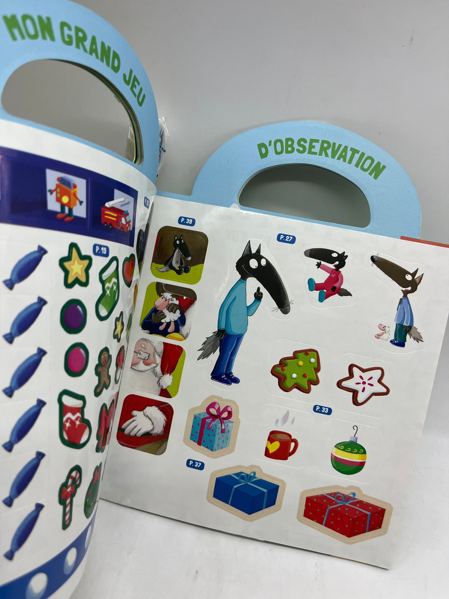 Livre d’activité Magazine Ma valise à jeux spécial P’tit Loup Noël avec son crayon Neuf