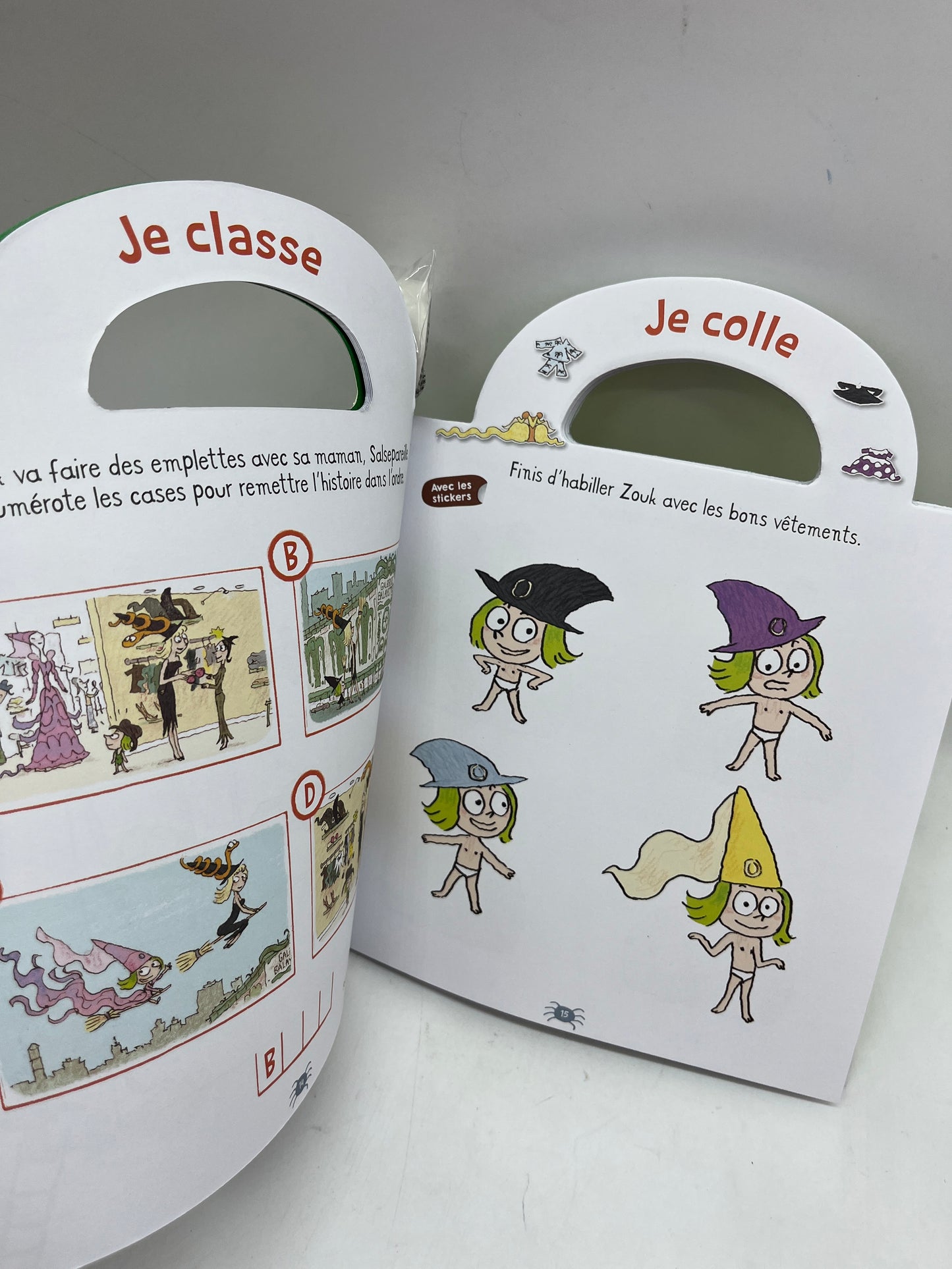 Livre d’activité Magazine Ma valise à jeux spécial Halloween  Zouk la sorcière avec crayon Neuf