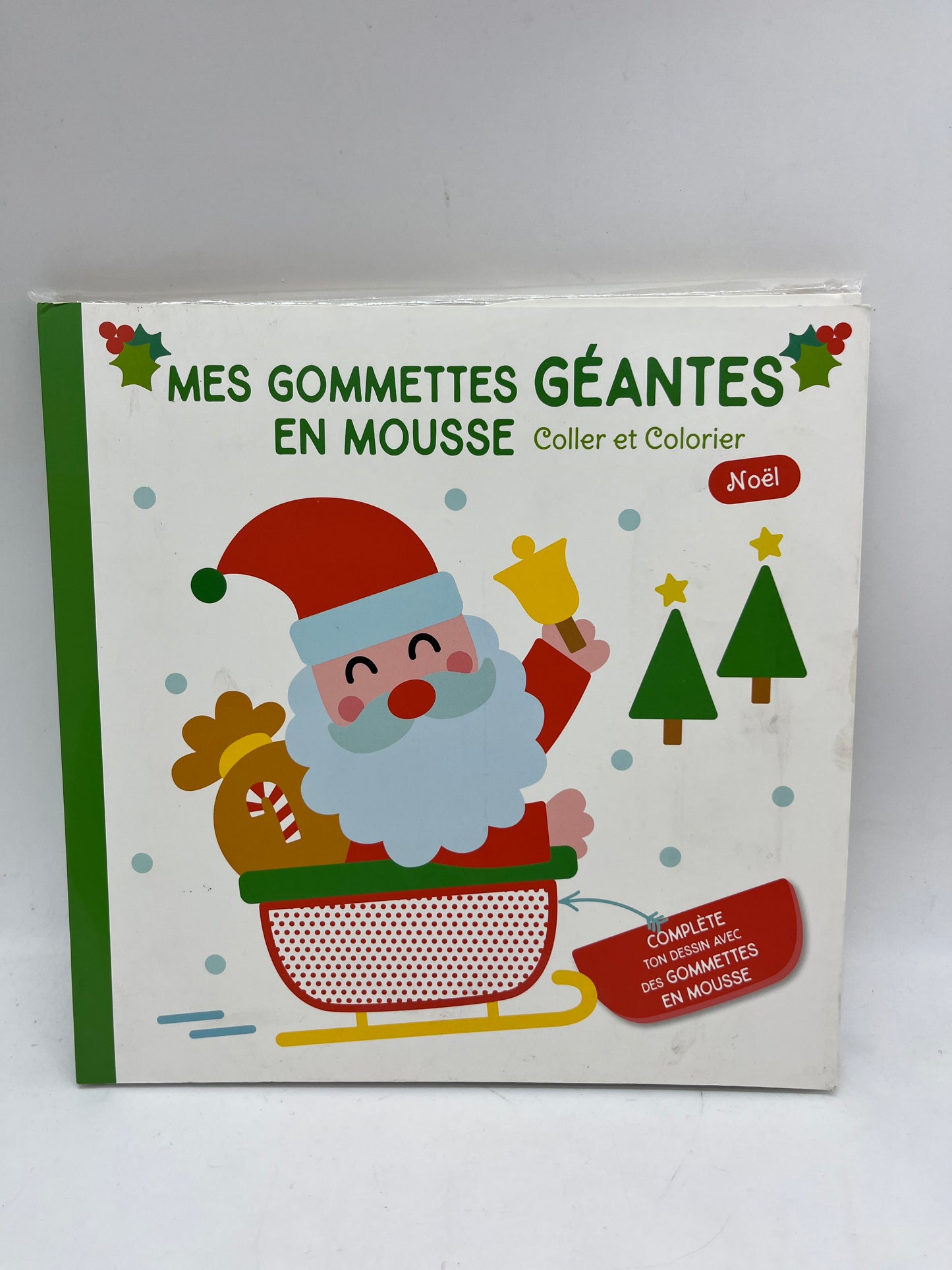 Livre d’activités de Noël Mes gommettes Géantes en mousse spécial Noël Neuf