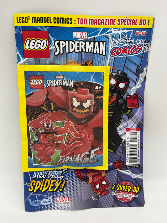 livre d’activité Magazine Lego Marvel comics   avec sa mini figurine Garnage Neuf !