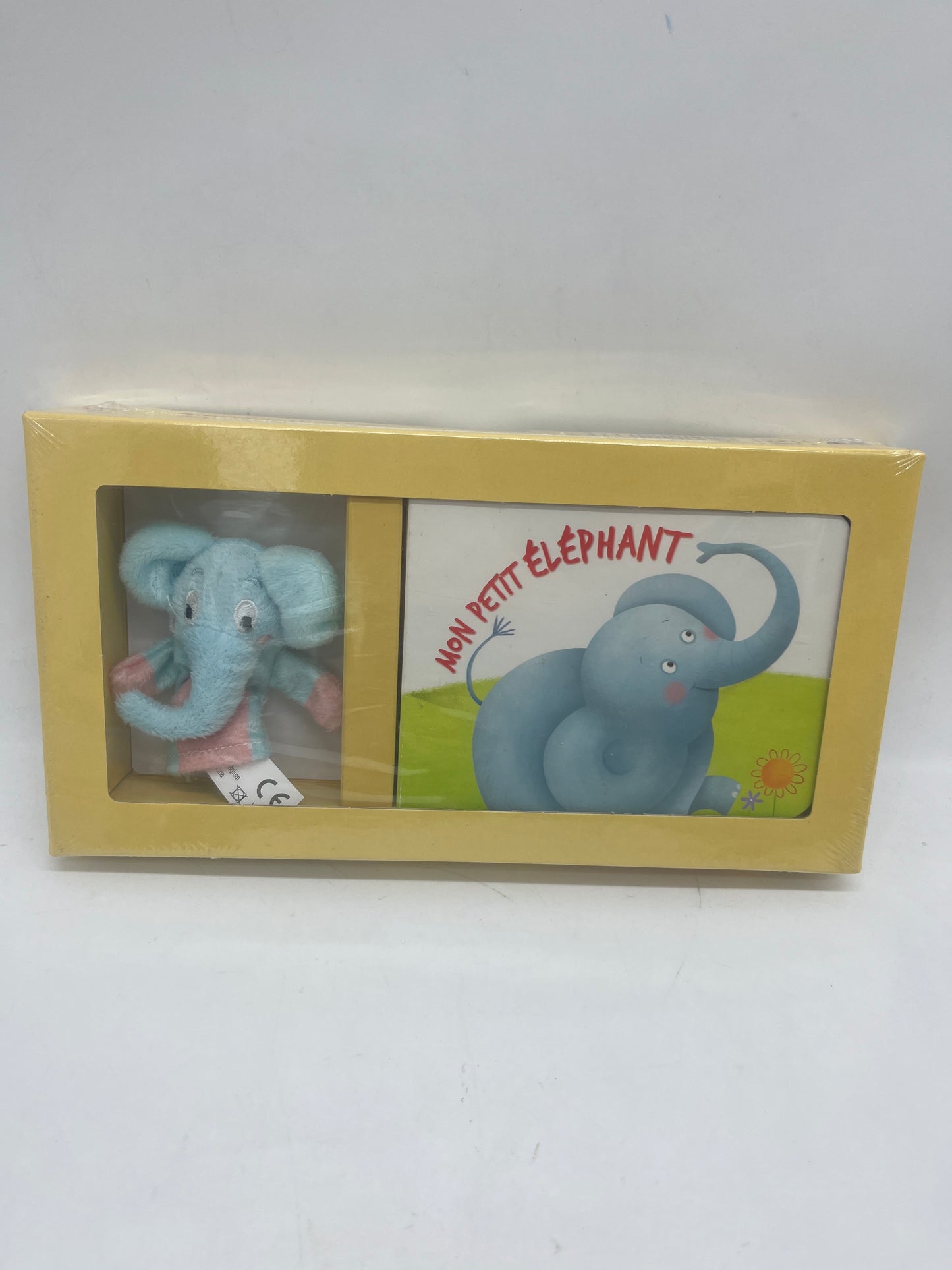Coffret cadeau marionnette avec son livre  modèle éléphant Neuf sous blister