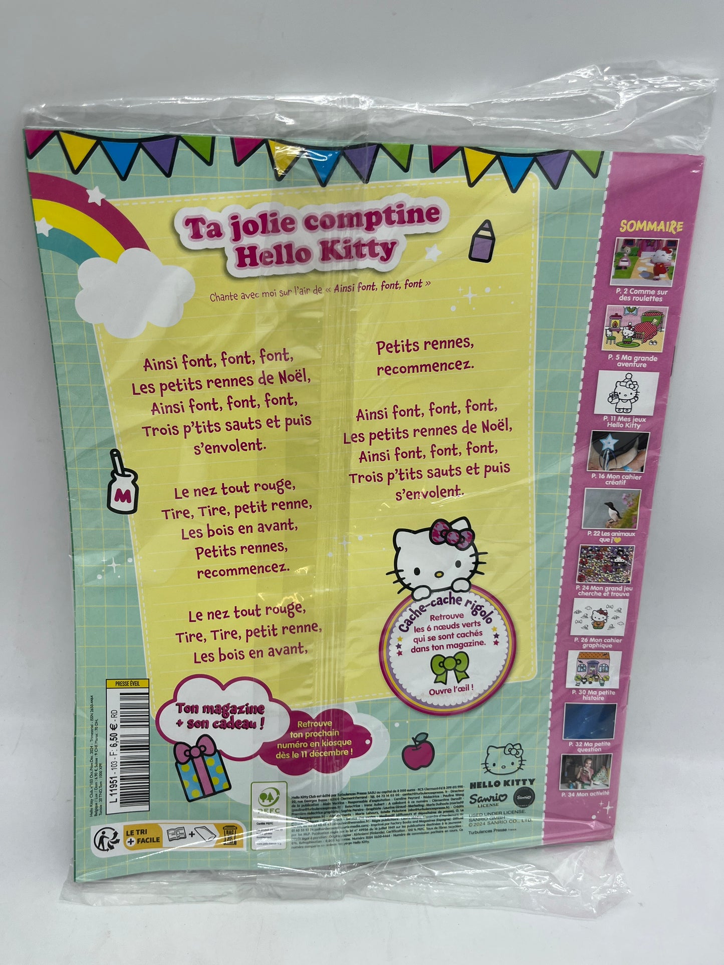 livre d’activité Magazine Hello kitty avec son yo-yo Neuf !