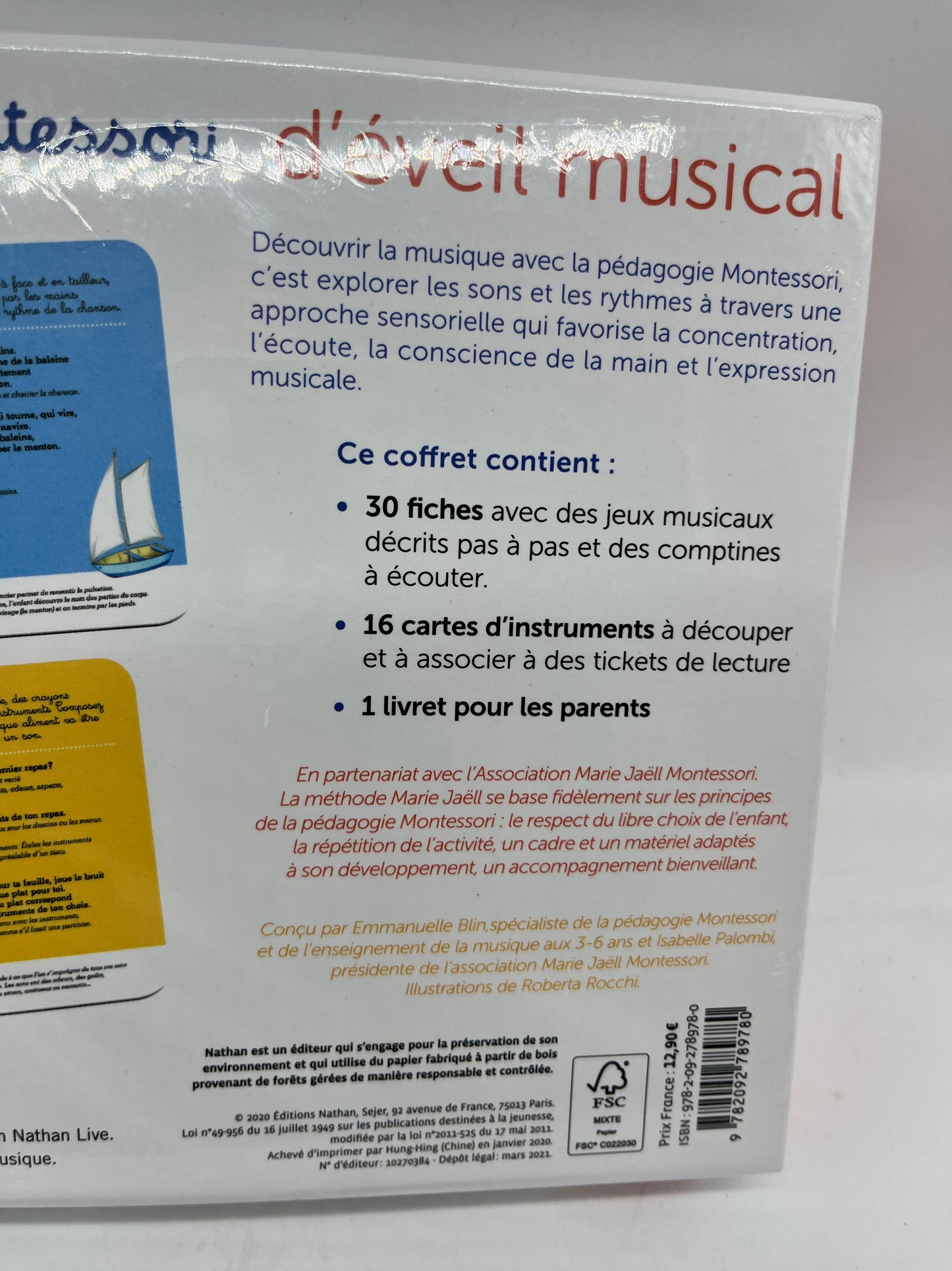 Mon coffret Montessori d’éveil musical avec comptine à ecouter Neuf sous blister