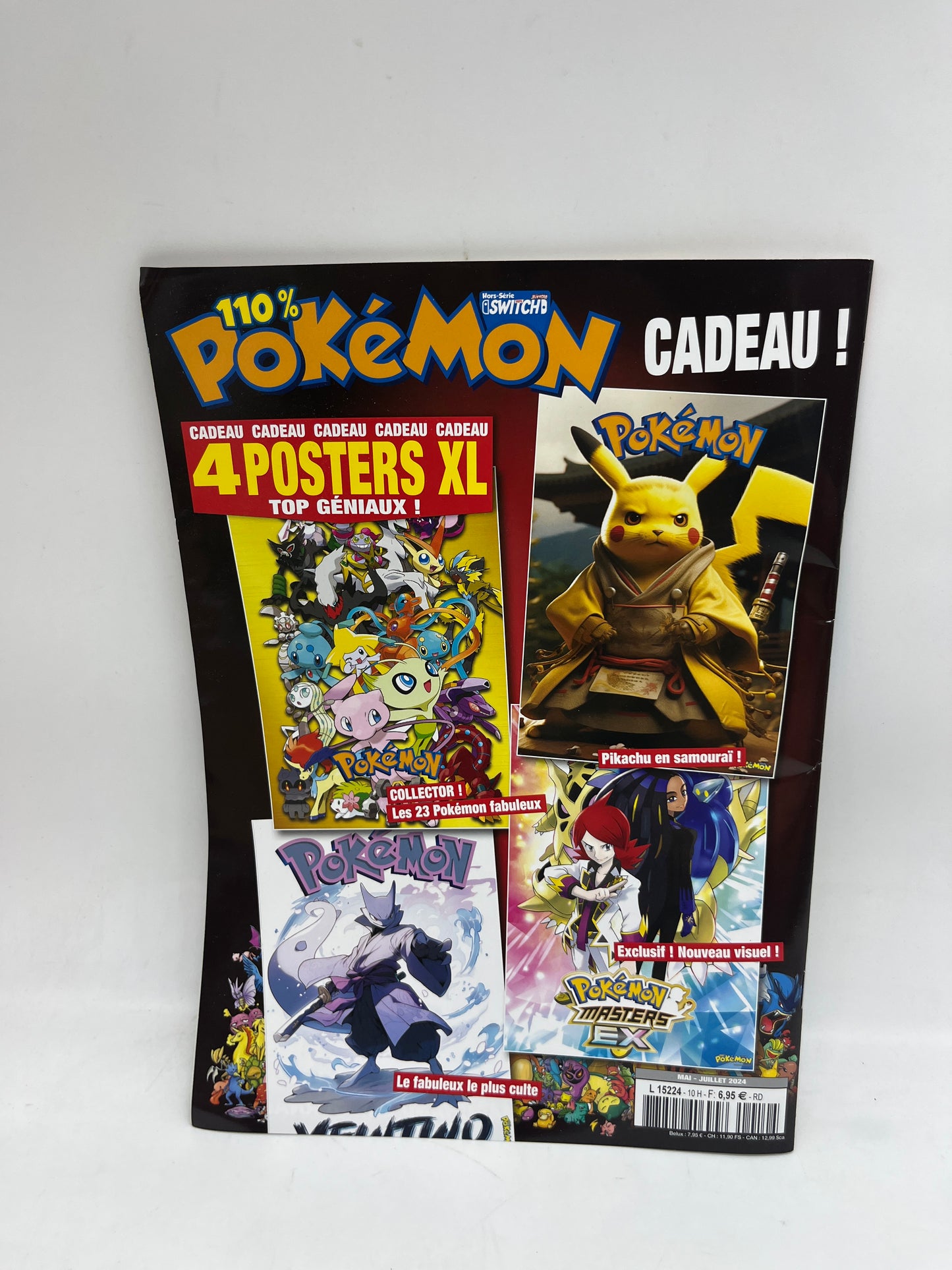 Livre d’activité Magazine 110% Pokémons Fabuleux avec 4 posters XXL neuf