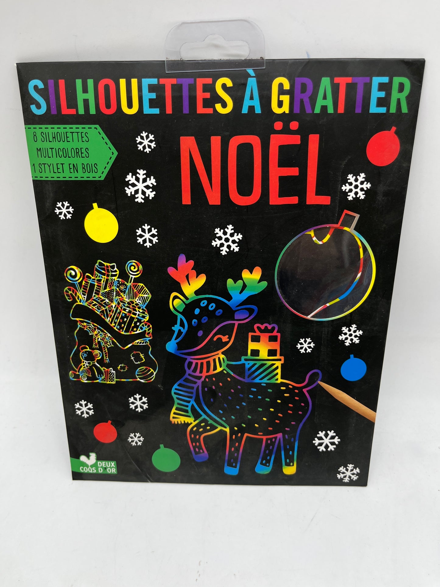livre d’activité Silhouette à gratter avec son stylet thème Noël Neuf