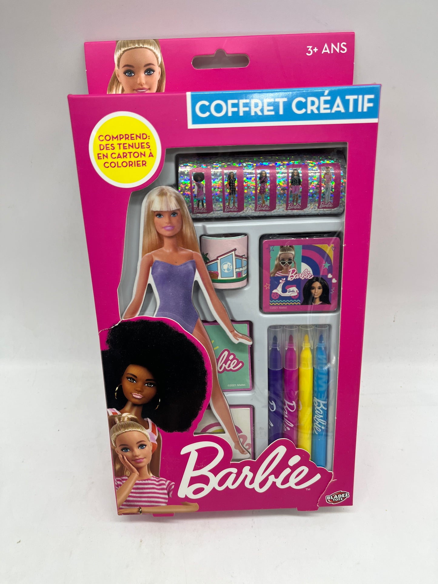 Coffret Kit créatif papeterie BARBIE avec crayon stickers Neuf sous blister