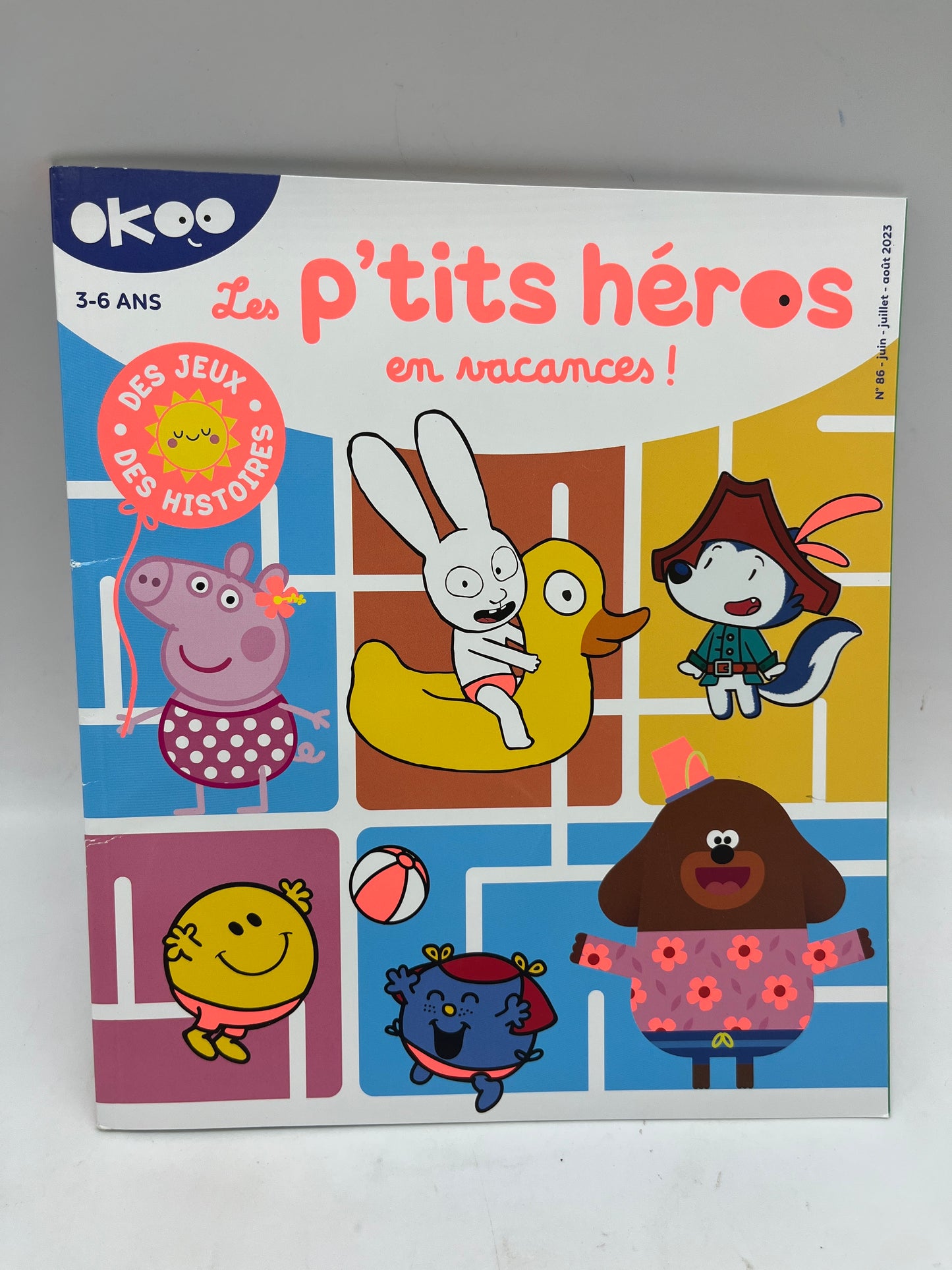 magazine livre d’activité   Des p’tits heros Okoo  spécial histoires Peppa Pig tchoupi zou avec ses crayons spéciale maternelle Neuf