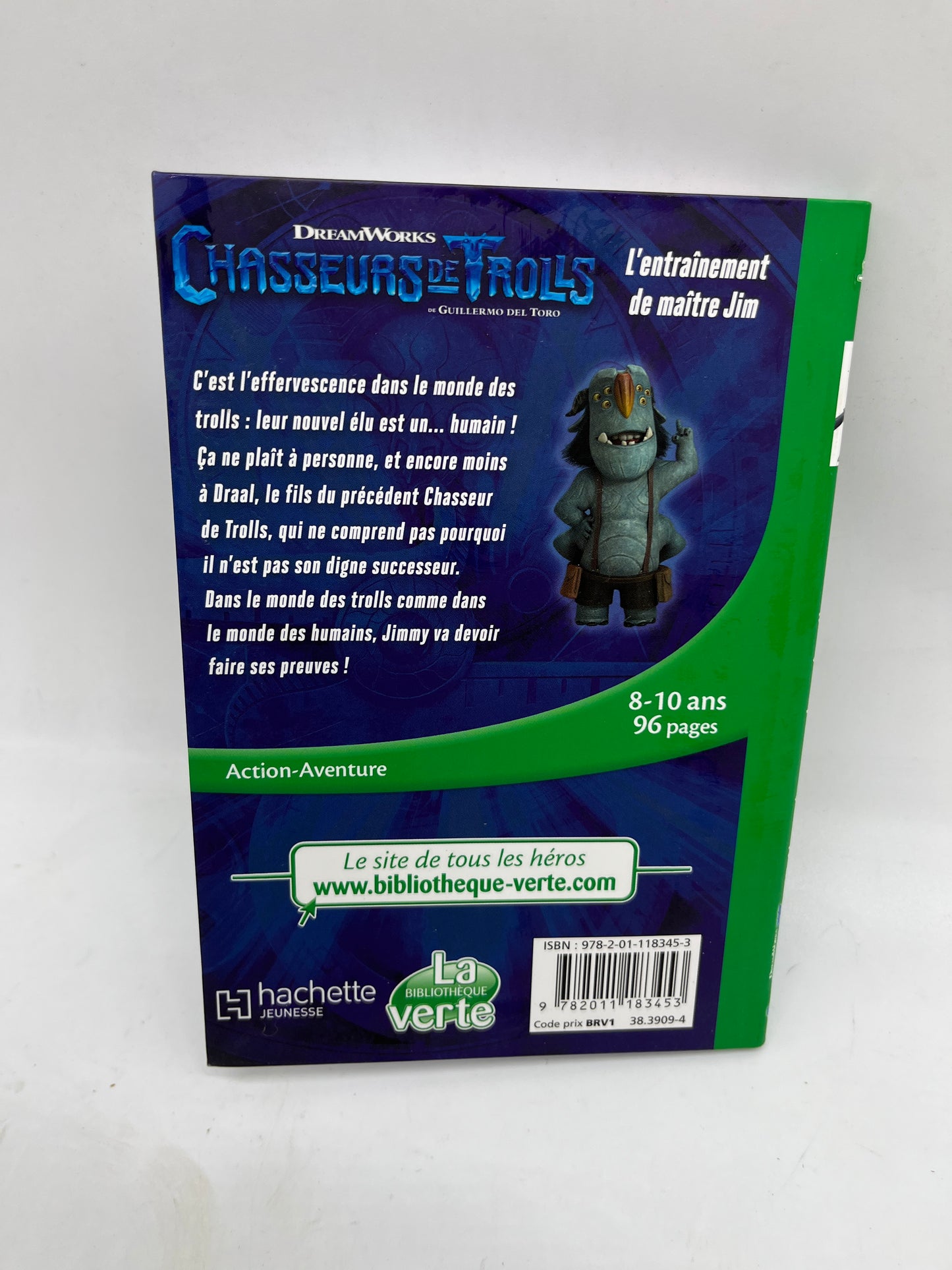 Livre histoire Ma bibliothèque verte Chasseur de Trolls l’entraînement de maitre Jim Neuf