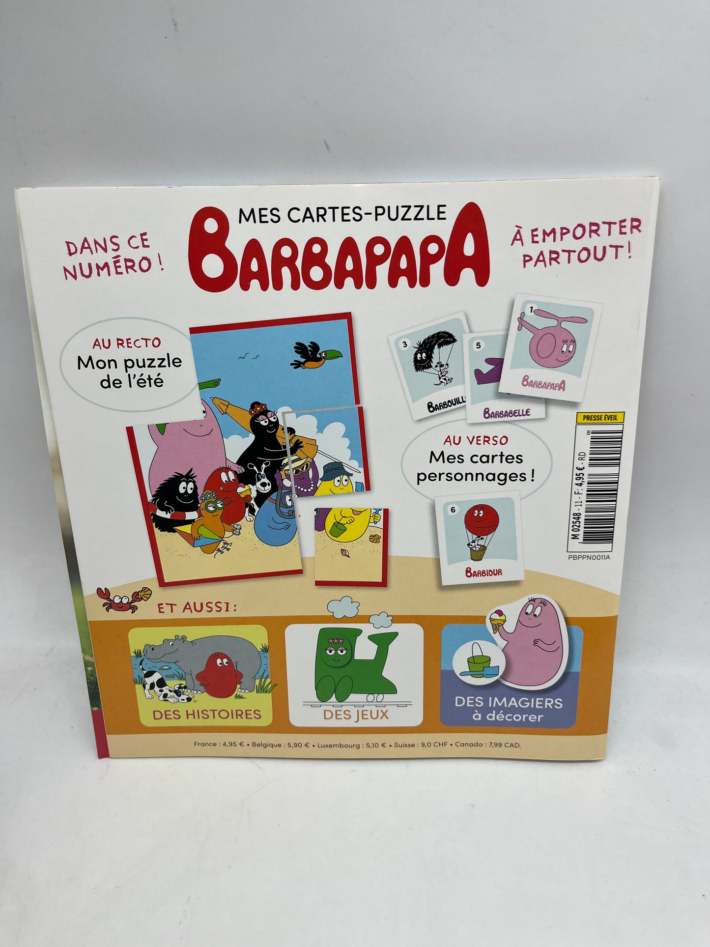 Magazine Livre d’activités souple Barbapapa histoire  avec ces 50 stickers  vive l’ Été Neuf !