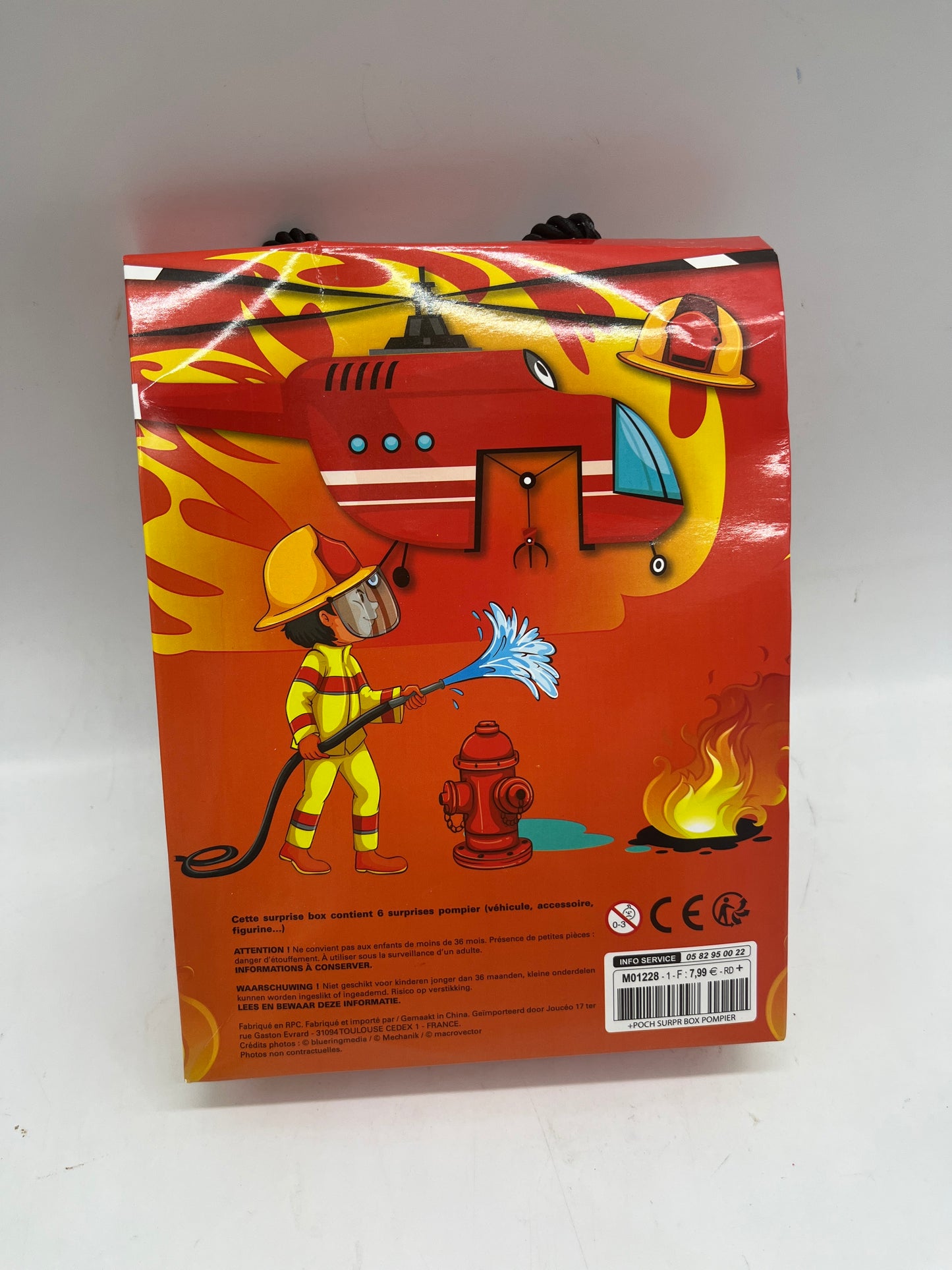 Pochette Pack Mystère de 6 Surprises surprise spécial Pompiers contenu surprise Neuf