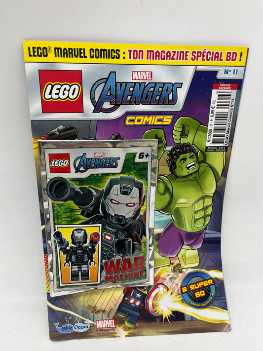 livre d’activité Magazine Lego Comics avenger avec sa mini figure  Wars Machine Neuf !