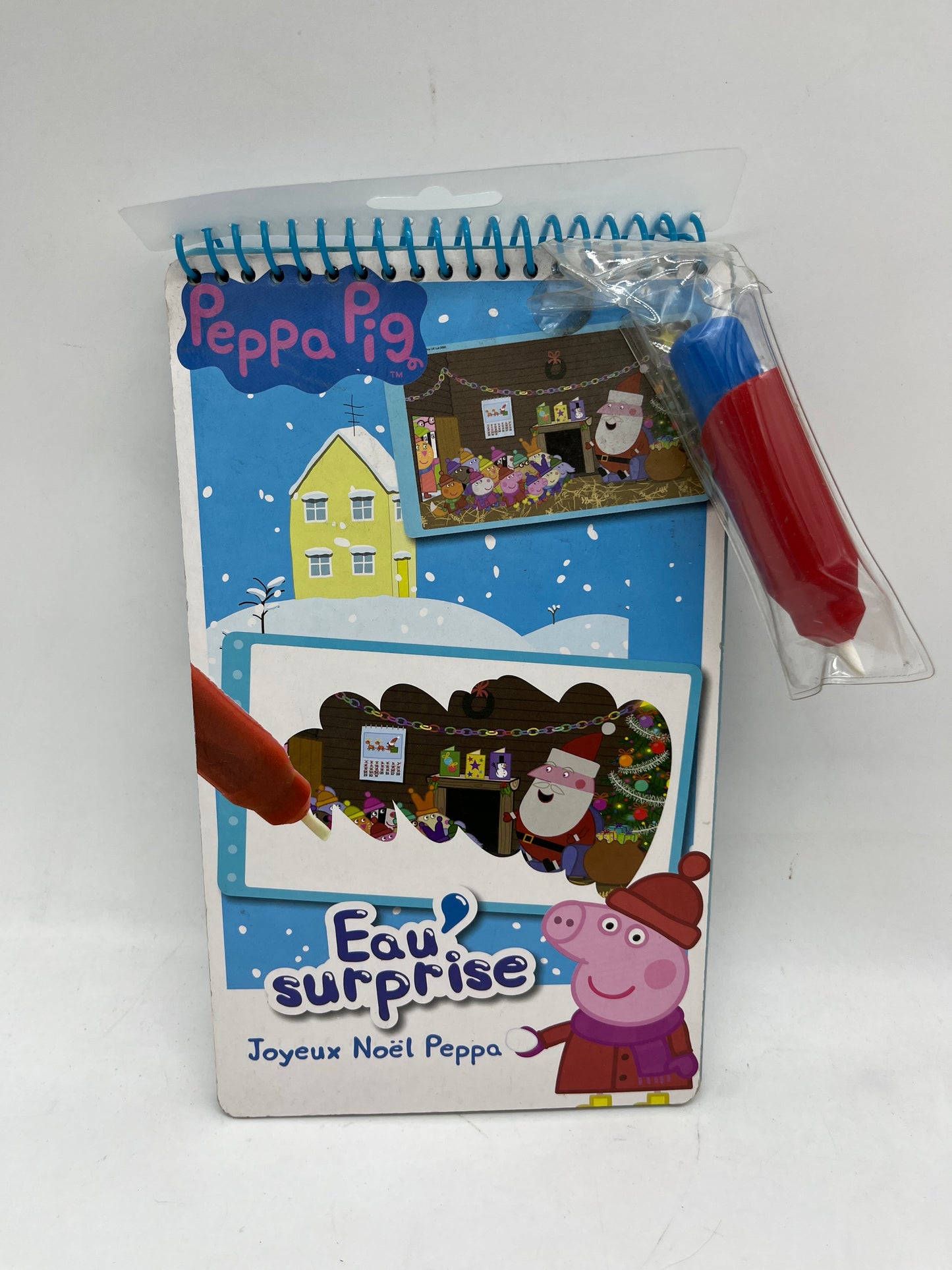 livre d’activité Eau surprise Peppa pig  avec son stylo adapté aux petites mains thème Noël