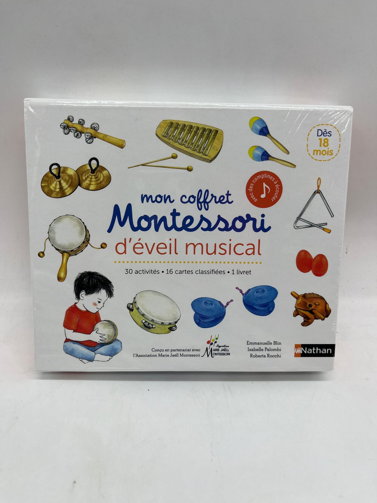 Mon coffret Montessori d’éveil musical avec comptine à ecouter Neuf sous blister