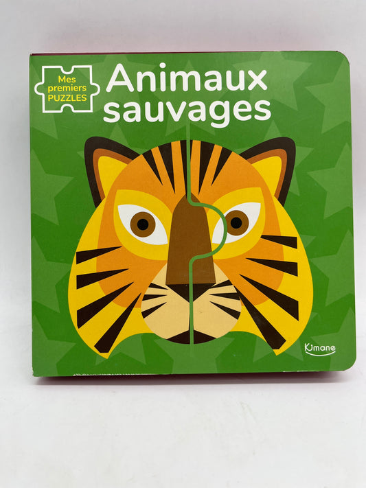 Mon Livre Puzzle thème les animaux sauvages Neuf édition Kimane