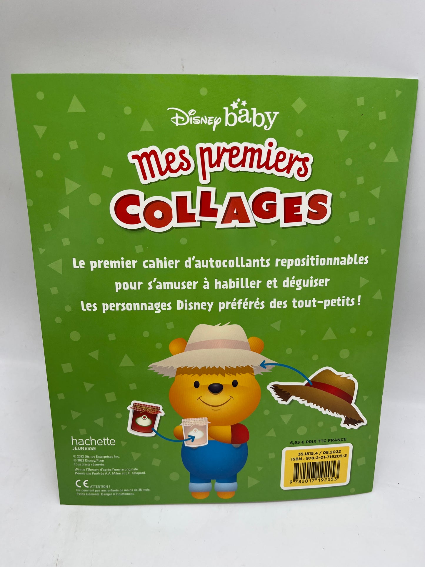 Magazine livre d’activité Disney Baby Mes premiers collages thème la Ferme Histoire jeu activité Neuf
