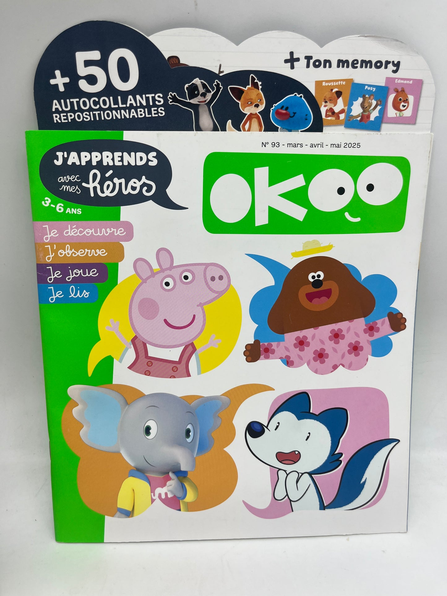 Livre d’activité Magazine OKOO j’apprends avec mes héros 3/6 ans neuf !