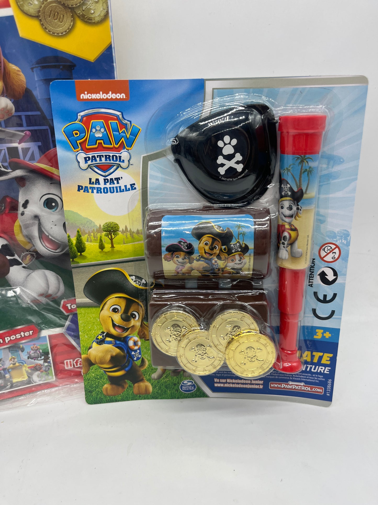 Livre d’activité magazine Pat Patrouille avec son jouet son kit pirate Neuf