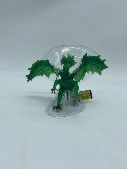 Figurine Plastoy Dragon Vert transparent Neuf avec étiquette