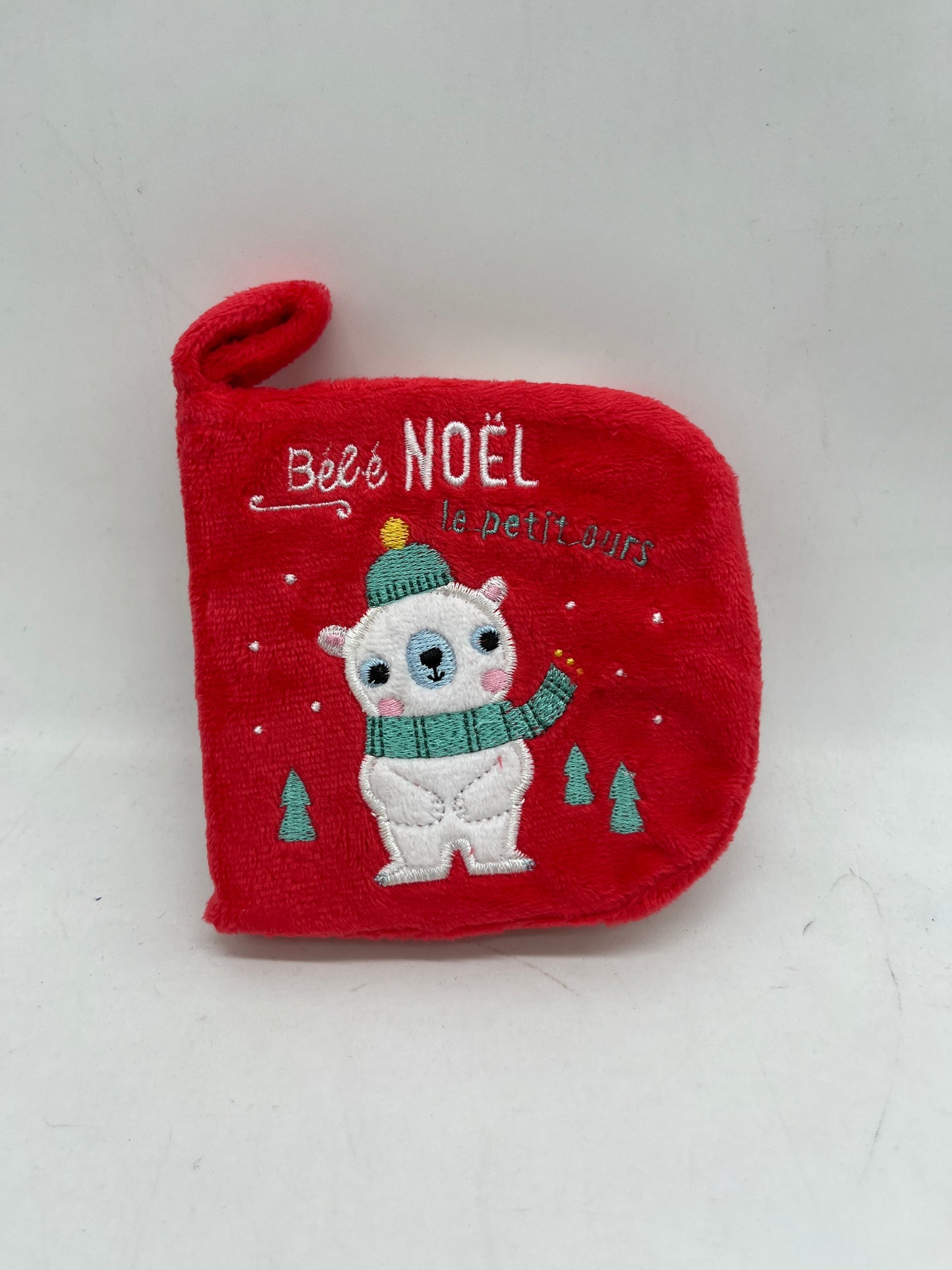 Mini livre pour bébé couverture toute douce histoire le petit Ours collection Bébé Noël Neuf
