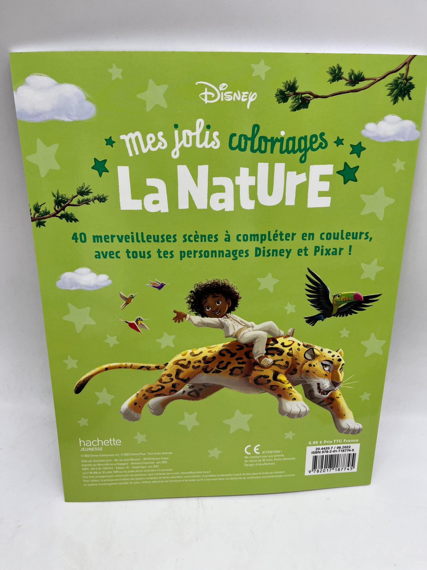 Magazine livre d’activité Disney Mes jolis coloriages thème La Nature activité Neuf
