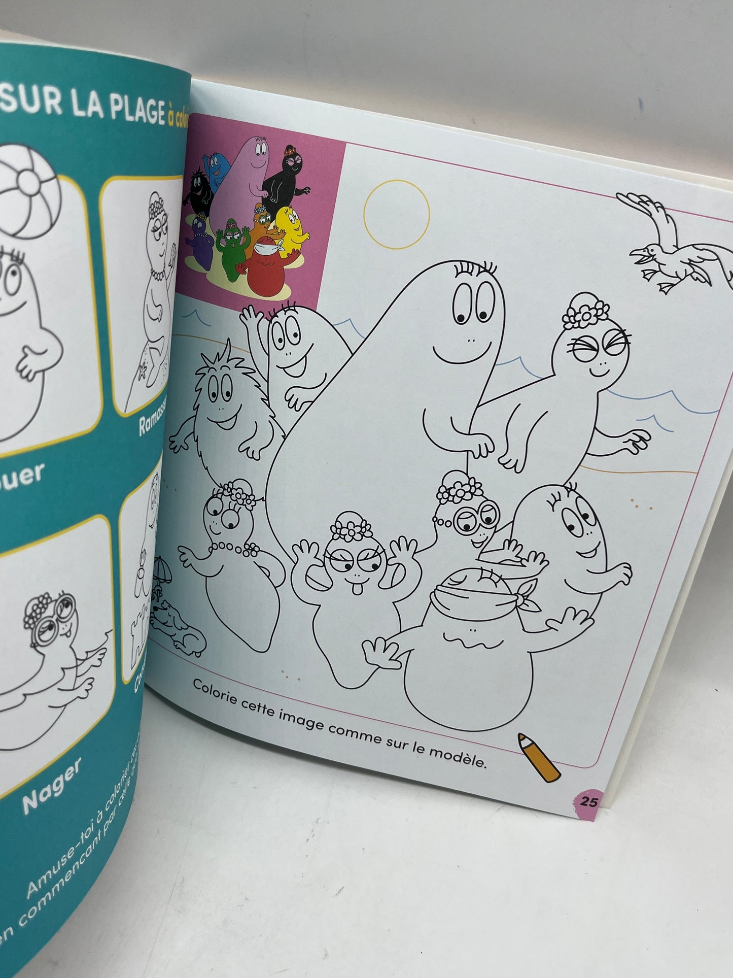 Magazine Livre d’activités souple Barbapapa histoire  avec ces 50 stickers  Été 2023 Neuf !