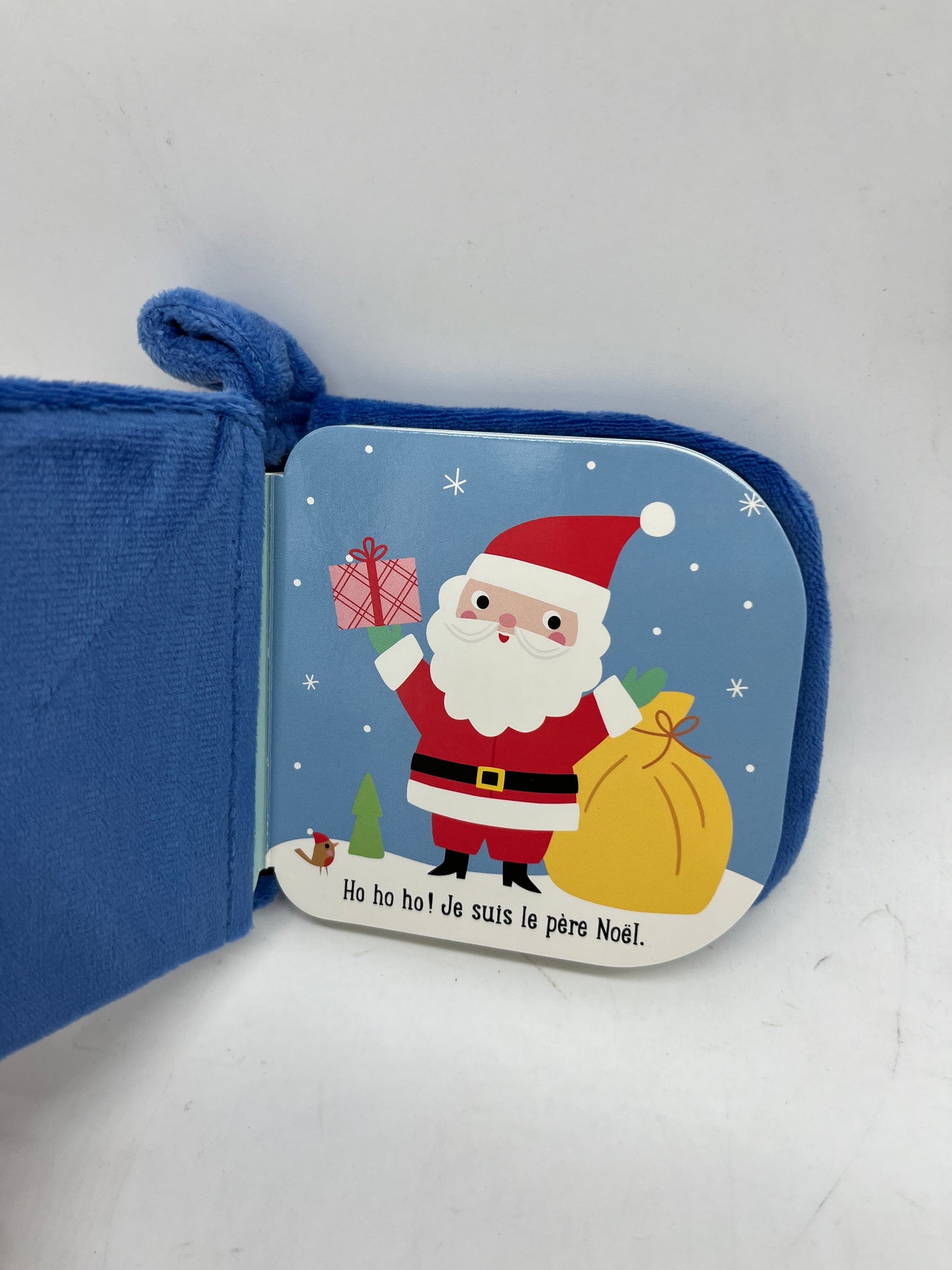 Mini livre pour bébé couverture toute douce histoire le père Noël collection Bébé Noël Neuf