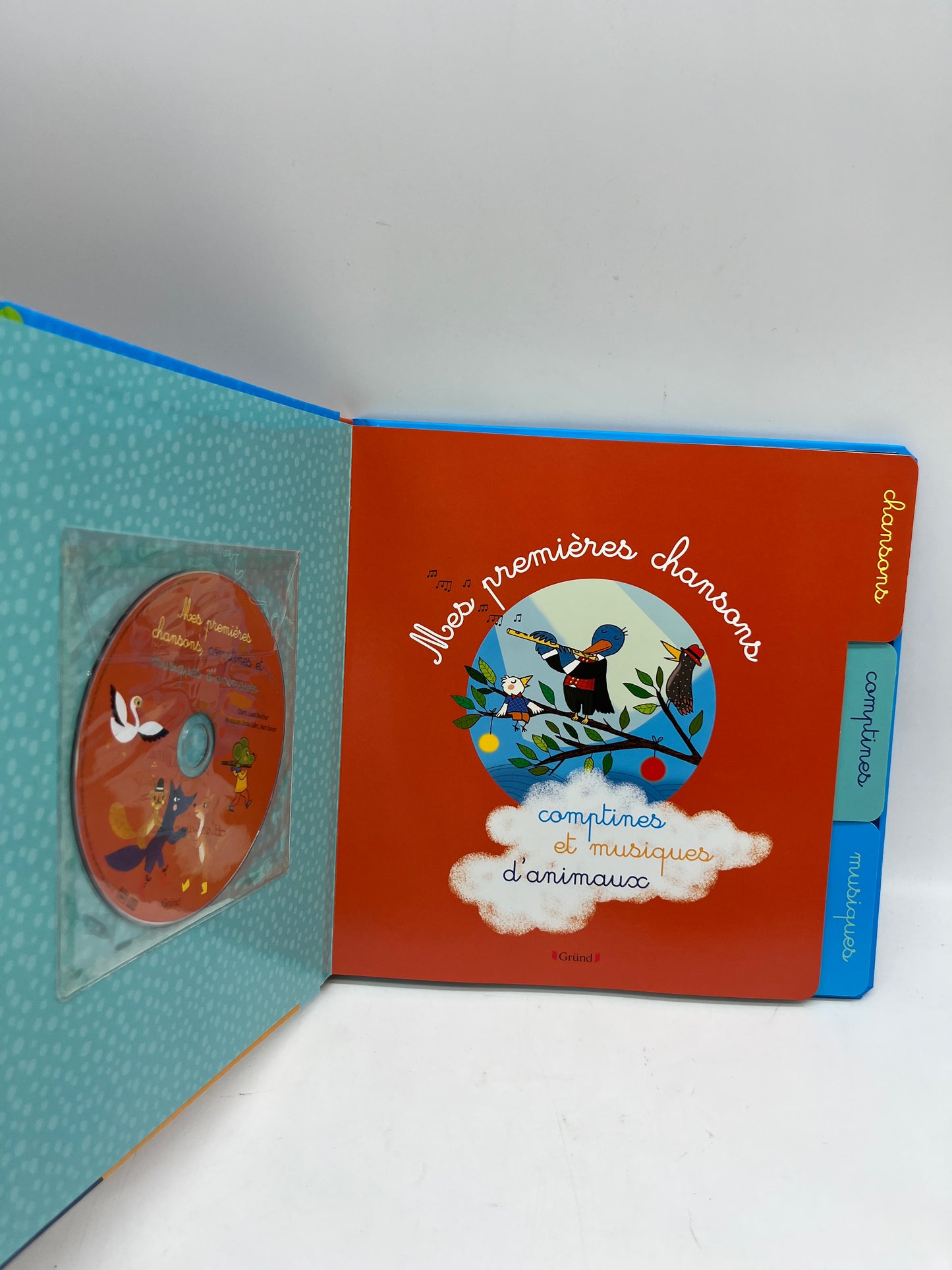 livre sonore  avec CD Ludique Mes premières chansons et  comptines   D’animaux édition Grund Neuf