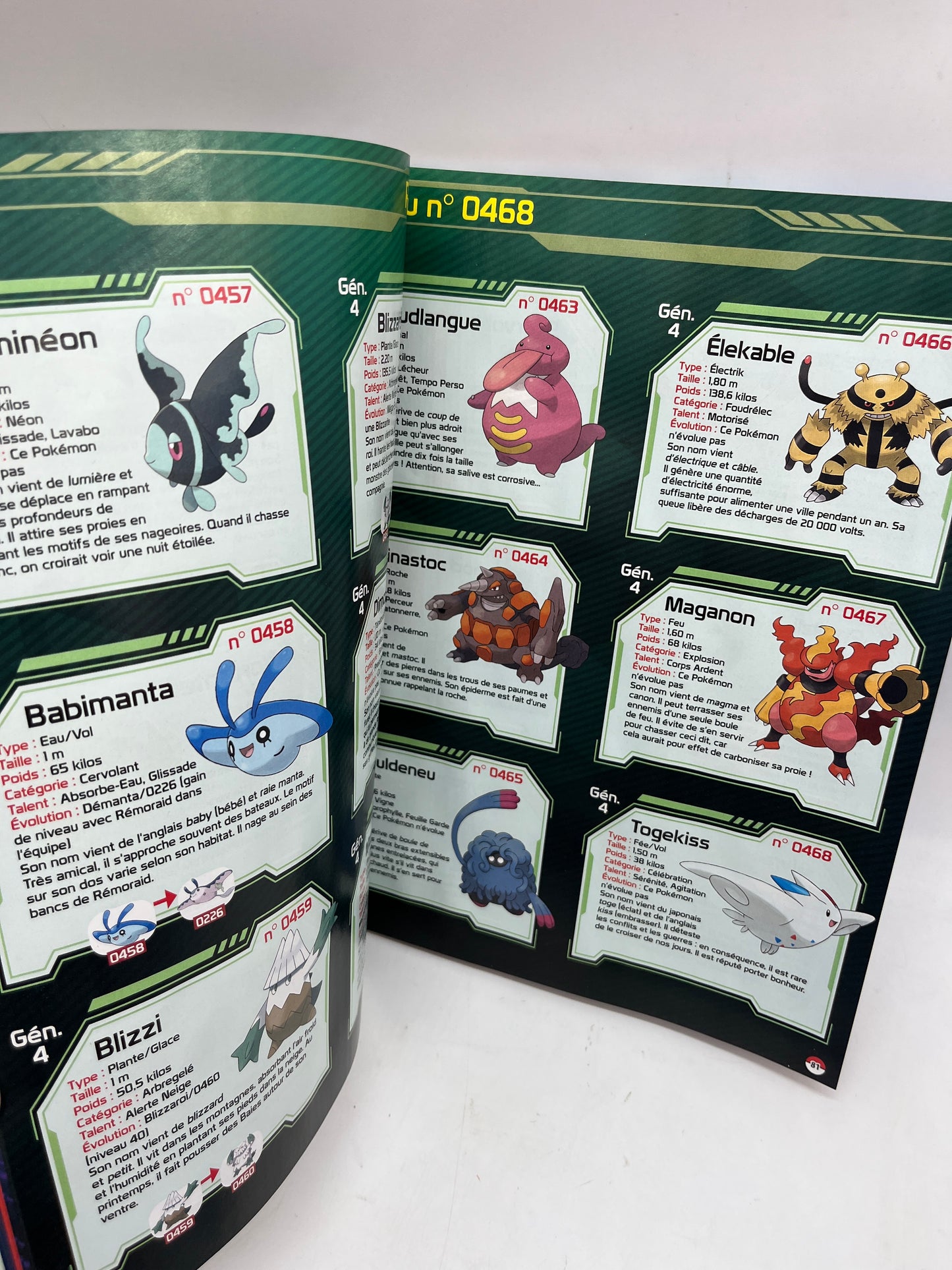 Livre d’activité Magazine Le Guide dès Pokémon + de 850 Pokemons neuf