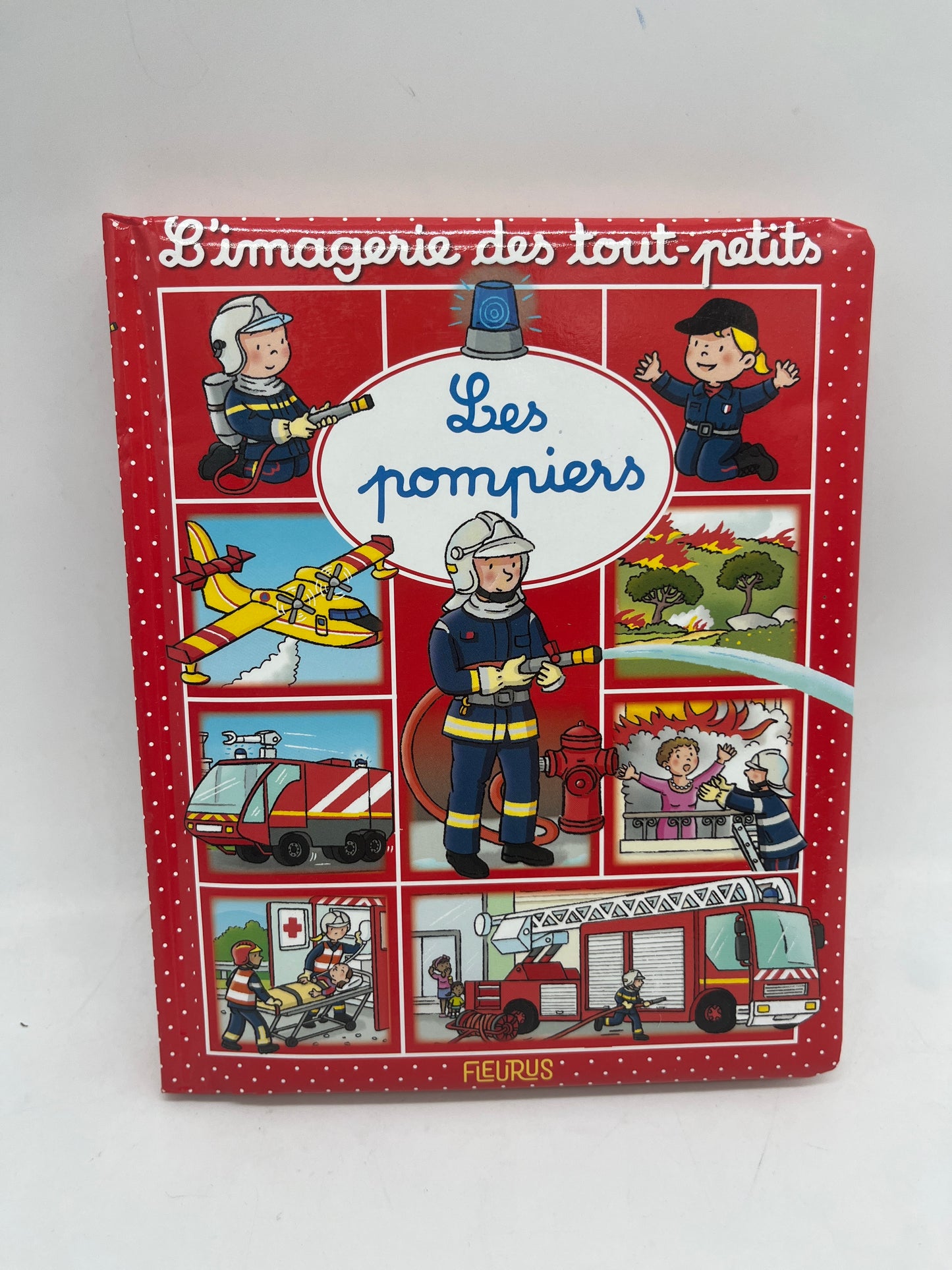 livre Imagerie des touts petits Éditions Fleurus Thème Les pompiers  Neuf jamais ouvert