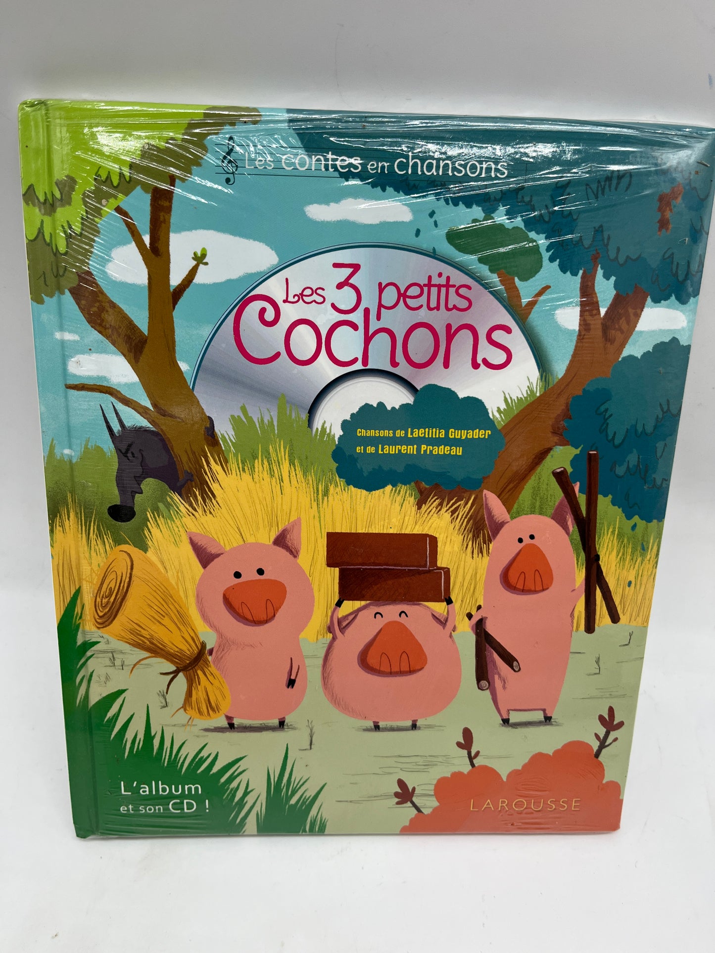 Livre Sonore Mes petits contes à écouter Les 3 petits cochons avec son CD Neuf !