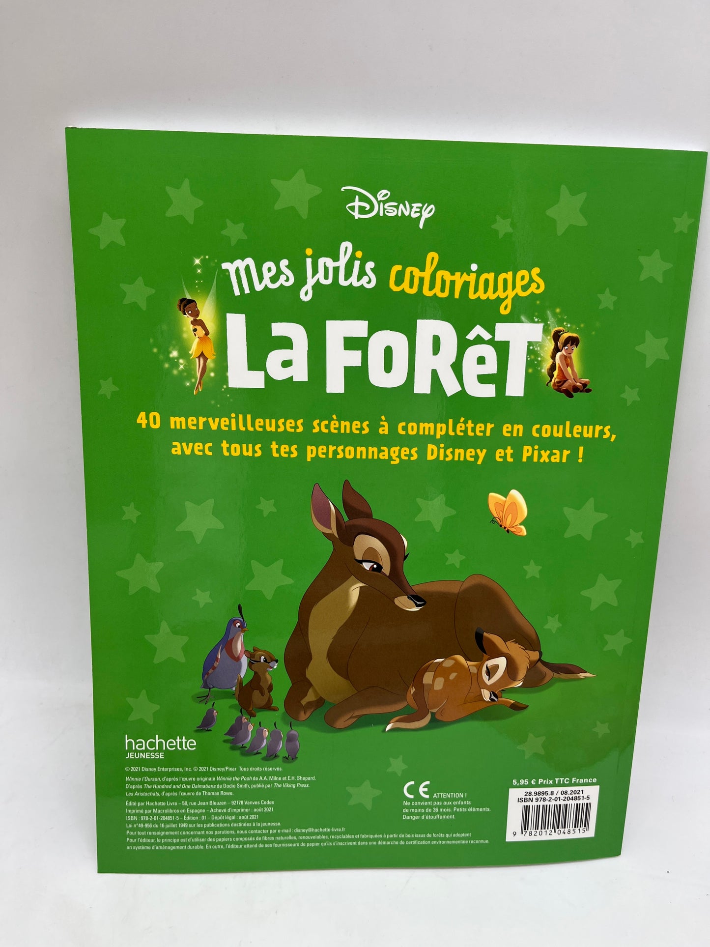 Magazine livre d’activité Disney Mes jolis coloriages thème La Forêt activité Neuf