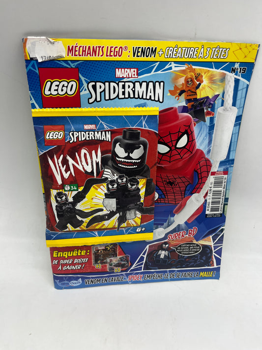 livre d’activité Magazine Lego Spiderman avec sa mini figurine Venom Neuf !