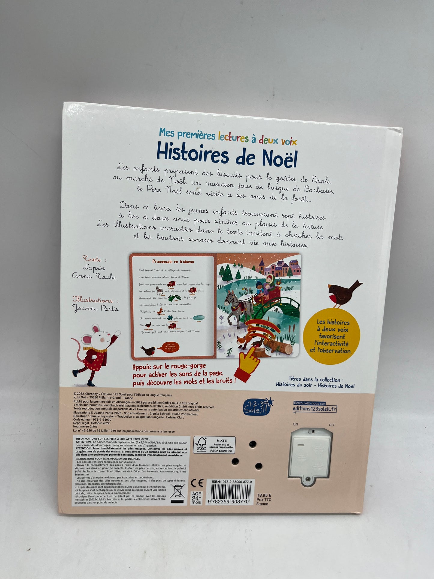 Livre Sonore Mes premières lectures à deux voix Histoire de Noël  Neuf !