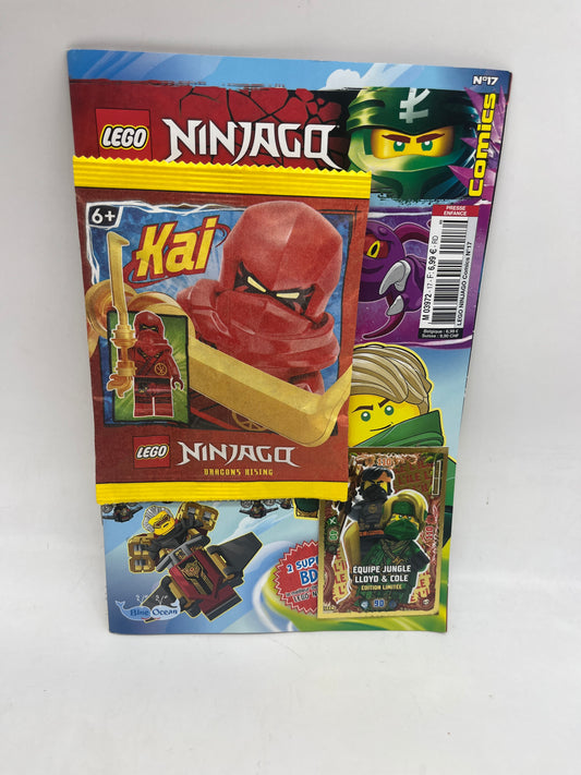 livre d’activité Magazine Lego Ninjago comics avec sa mini figurine Kay Neuf !