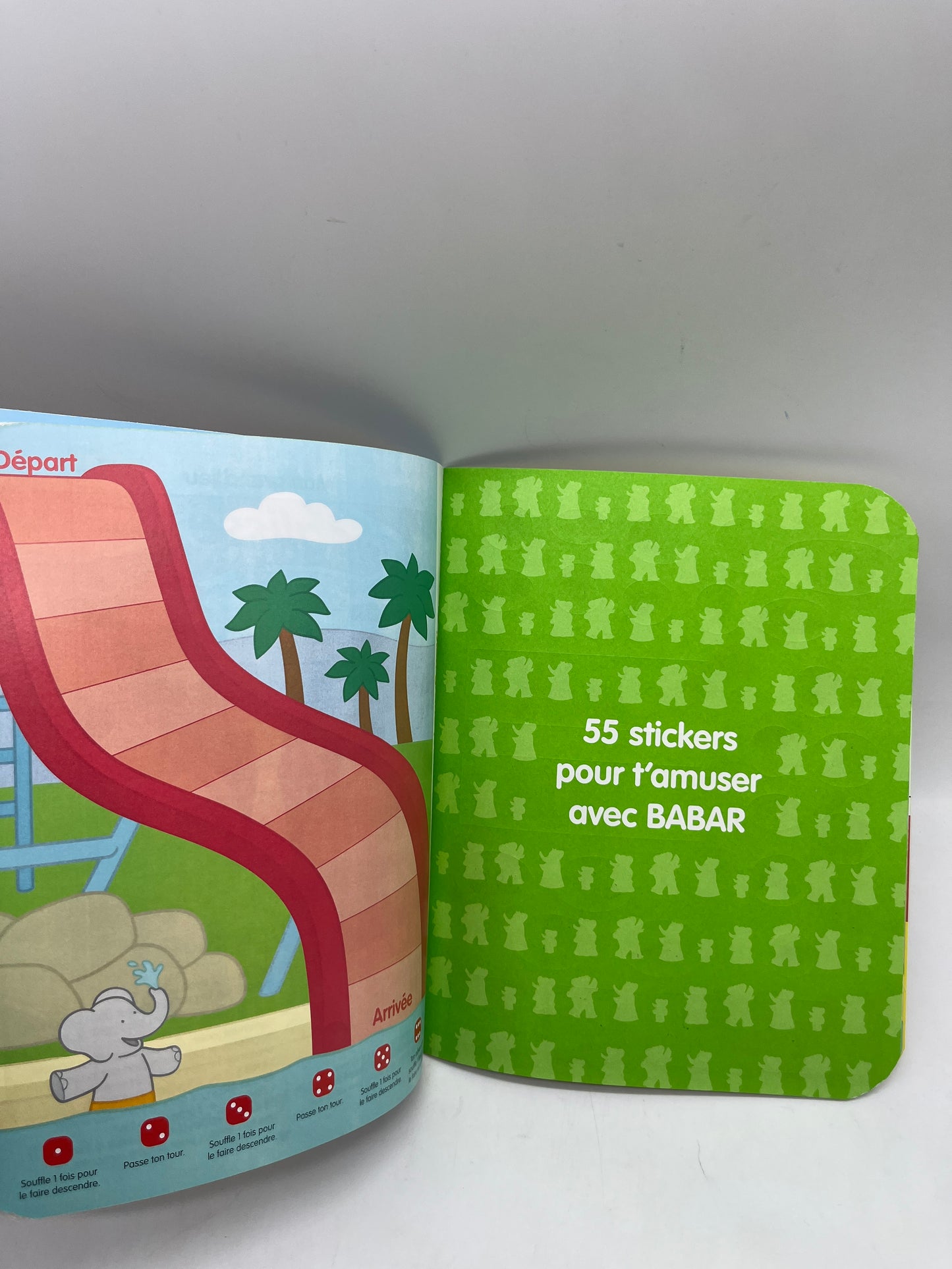 Livre d’activité magazine Babar spécial coloriage jeux d’été gommettes avec ses crayons de couleurs activités histoires neuf !