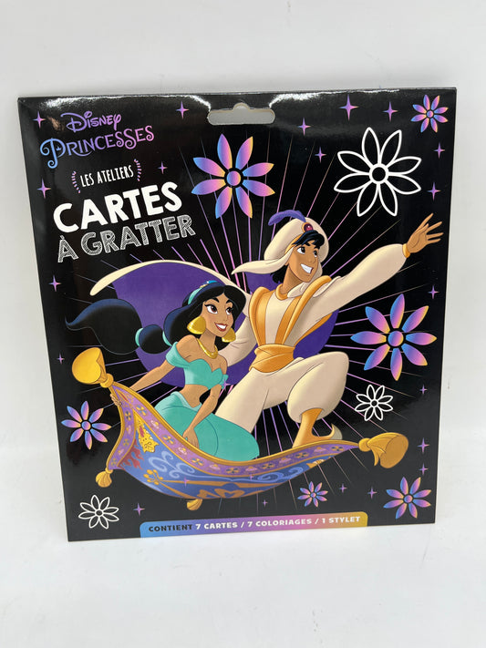 Pack de cartes à gratter Disney  princesse Thème Aladin neuf
