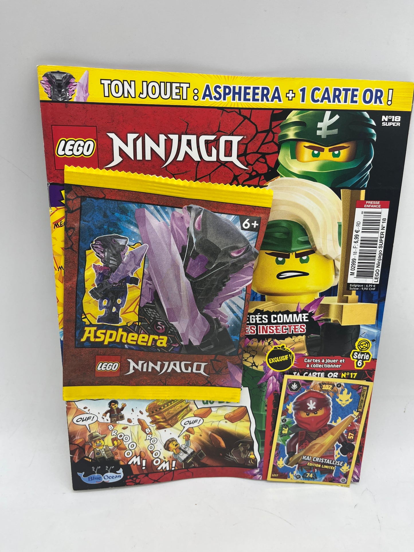 livre d’activité Magazine Lego Ninjago  avec sa mini figurine ASPHEERA  Neuf !