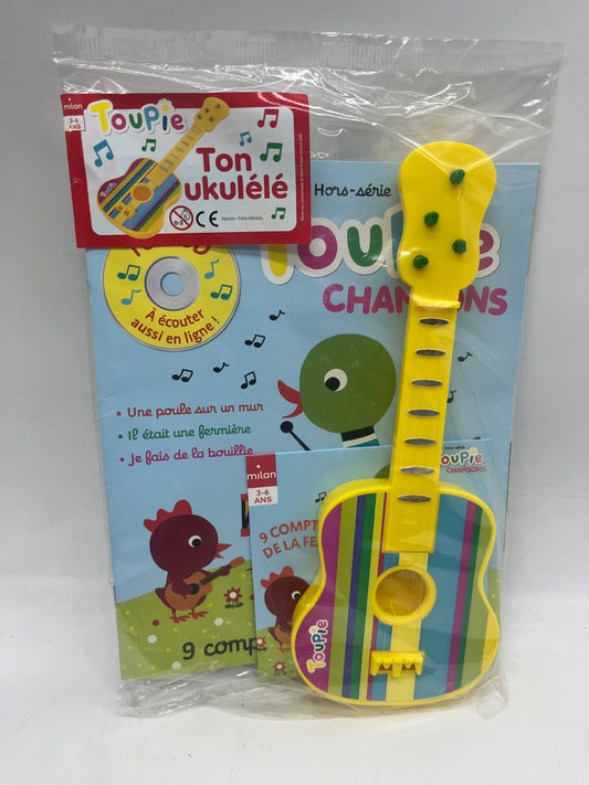 Magazine Hors séries Toupies Chanson  Comptines pour les petits Avec Cd et sa guitare  thème à la ferme Neuf sous blister