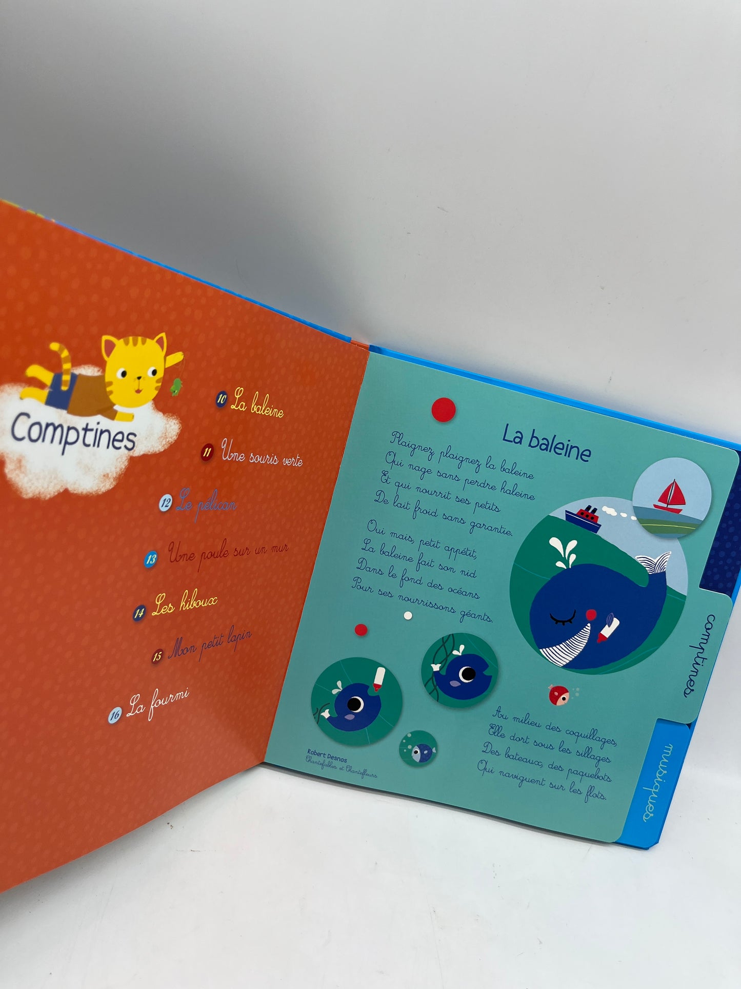 livre sonore  avec CD Ludique Mes premières chansons et  comptines   D’animaux édition Grund Neuf