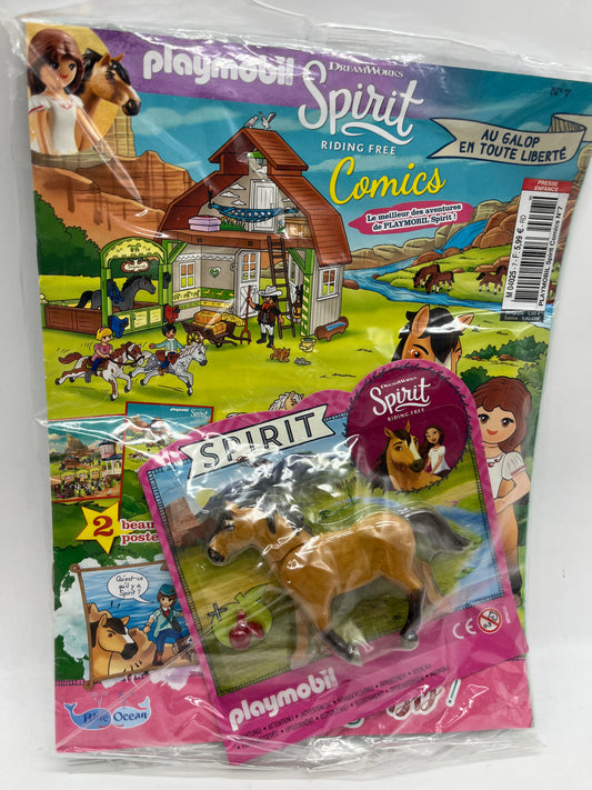 Livre D’activité magazine Playmobil  Spirit avec sa figurine Neuf