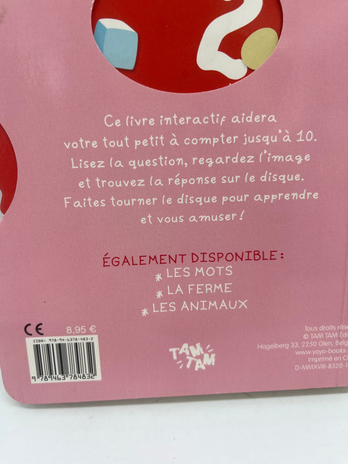 livre Tourne et joue mon premier livre animé ludique illustré thème les nombres  Neuf Cartonné