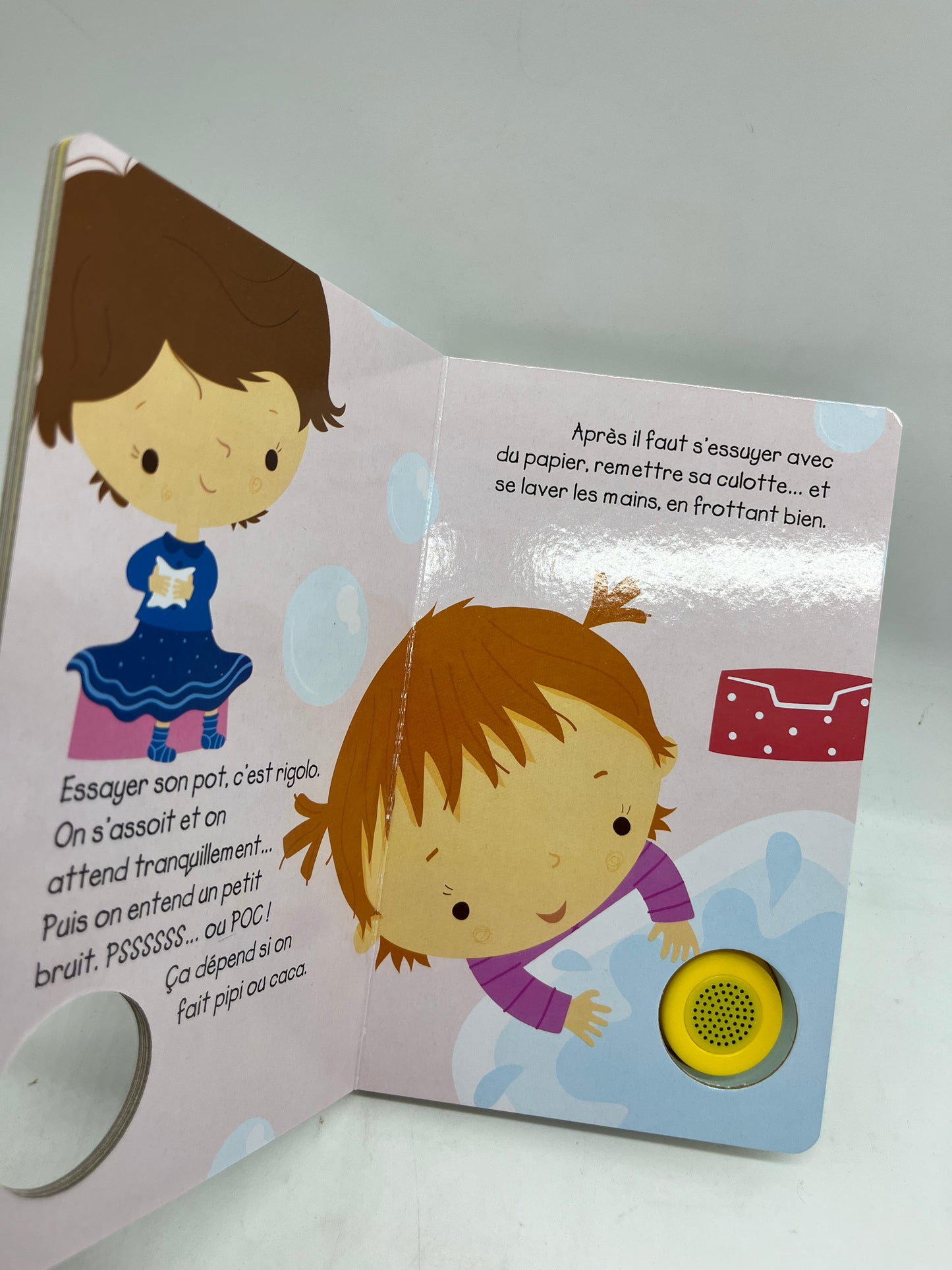 Livre Sonore Mon petit livre sonore sur le pot les filles la propreté ! Neuf édition