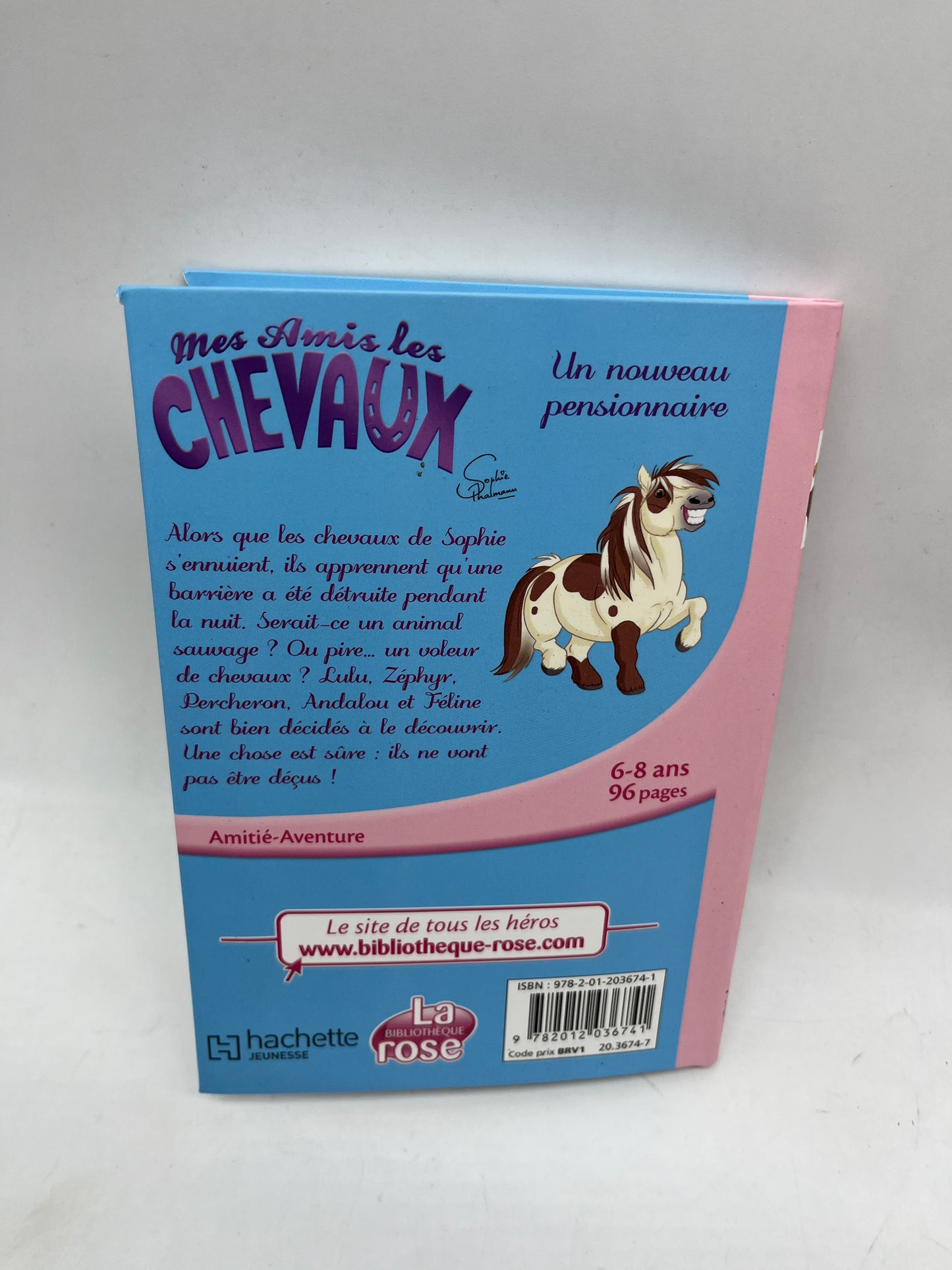 Livre histoire Ma bibliothèque rose Mes premières lectures  Mes amis les chevaux Un nouveau pensionnaire Neuf