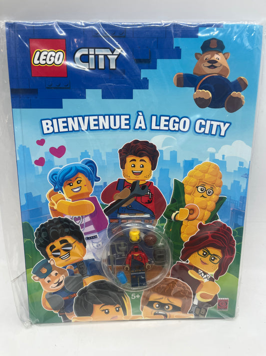 livre d’activité Magazine Lego city  avec sa mini figurine Bienvenue à Mego city  Neuf