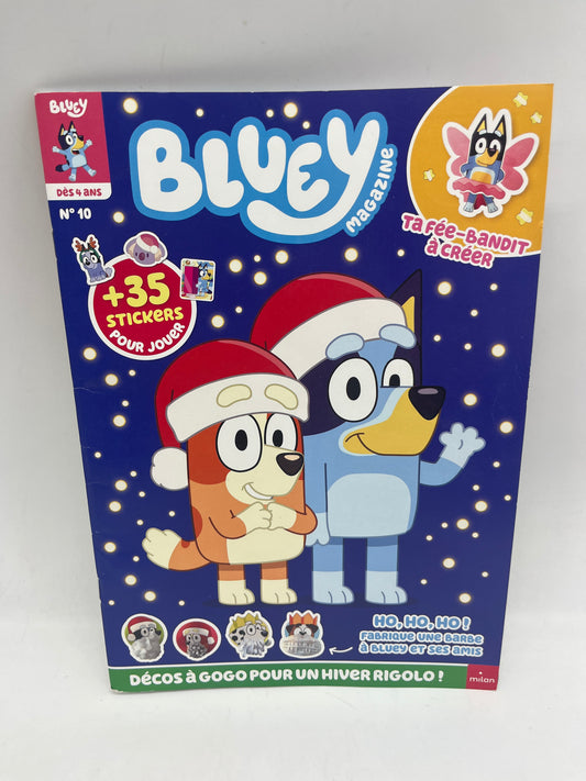 Livre d’activité magazine Bluey disney numéro 10 avec ses 35 autocollants Neuf