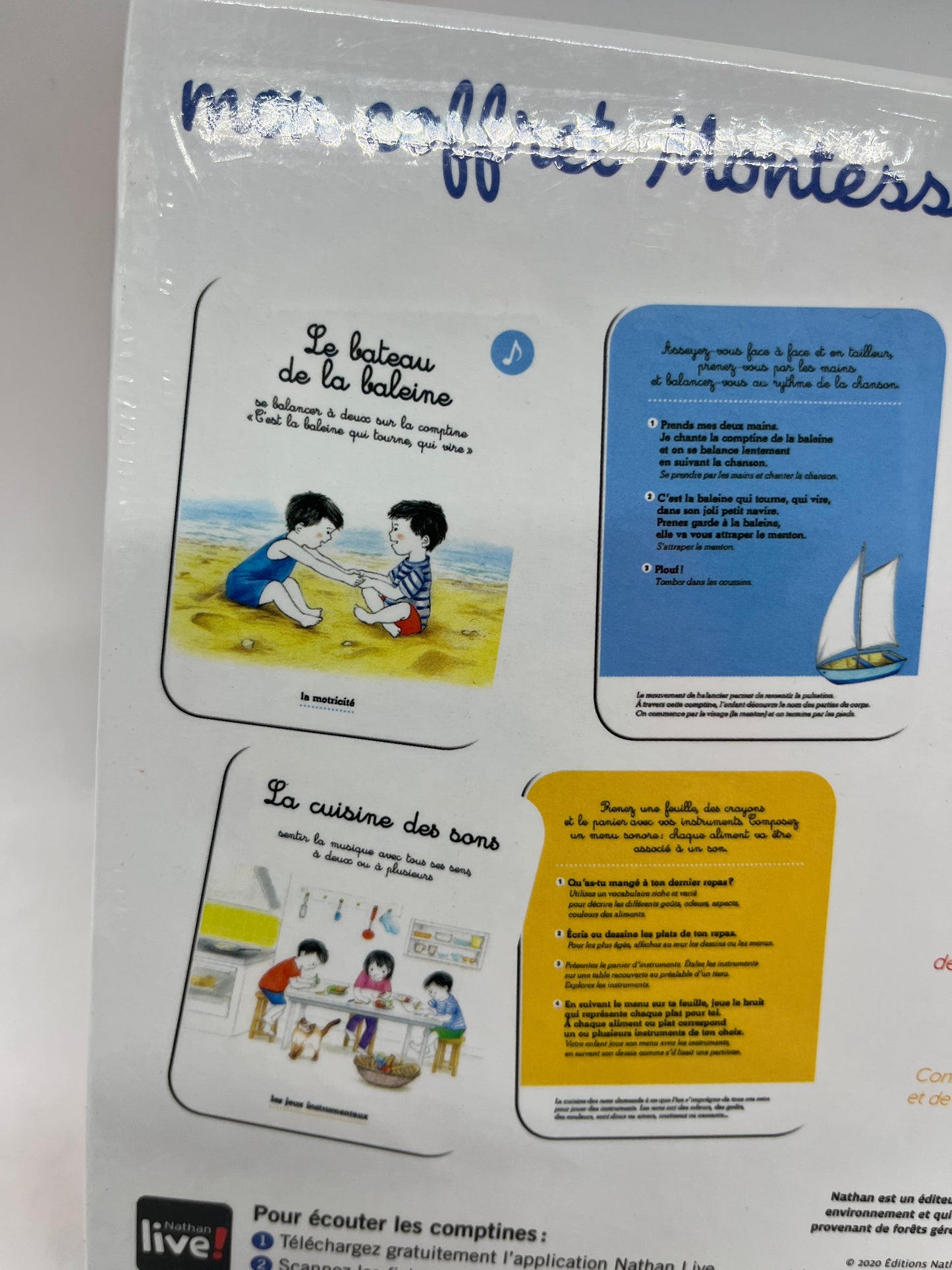 Mon coffret Montessori d’éveil musical avec comptine à ecouter Neuf sous blister
